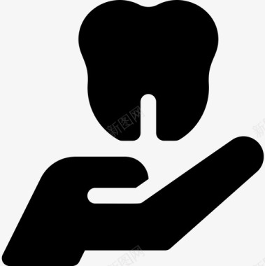 牙科护理牙医49填充图标图标