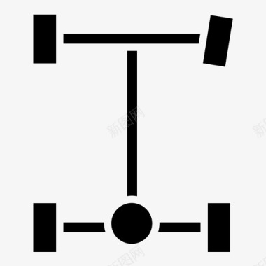 车轴汽车维修39实心图标图标