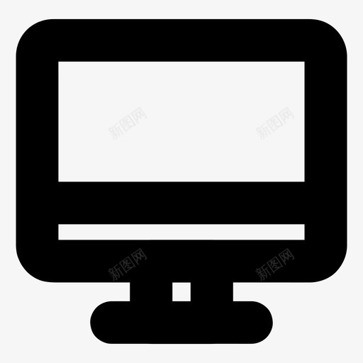 电脑设备显示器图标svg_新图网 https://ixintu.com 屏幕 显示器 电子 电脑 设备 配件