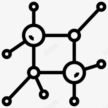 纳米化学聚合物图标图标