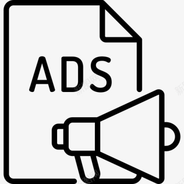 广告数字服务12线性图标图标