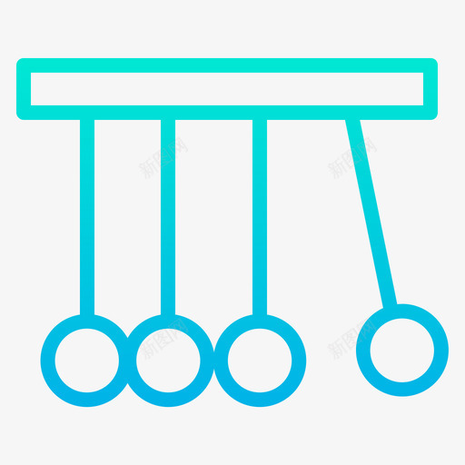 牛顿摇篮科学98梯度图标svg_新图网 https://ixintu.com 摇篮 梯度 牛顿 科学