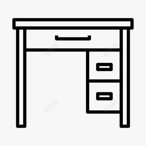 办公桌家具办公室图标svg_新图网 https://ixintu.com 办公室 办公桌 场所 家具 工作 工作场 桌子 系列 餐桌