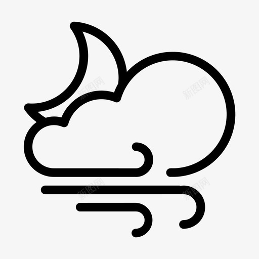 Wind Icon-2svg_新图网 https://ixintu.com Wind Icon-2