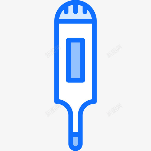 温度计医疗器械28蓝色图标svg_新图网 https://ixintu.com 医疗器械 温度计 蓝色