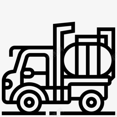 燃料车货物集装箱图标图标