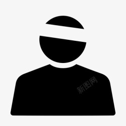 受伤者病人康复者受伤者图标高清图片