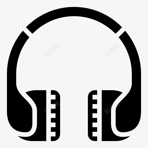 耳机字形嘻哈35图标svg_新图网 https://ixintu.com 嘻哈 字形 耳机
