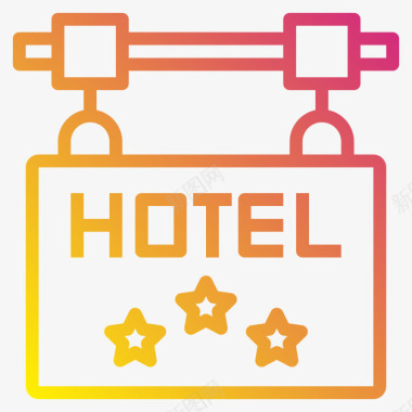 gradient185酒店图标图标