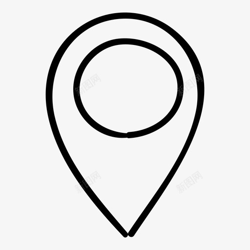 点gps位置图标svg_新图网 https://ixintu.com gps 位置 地图 导航 标记