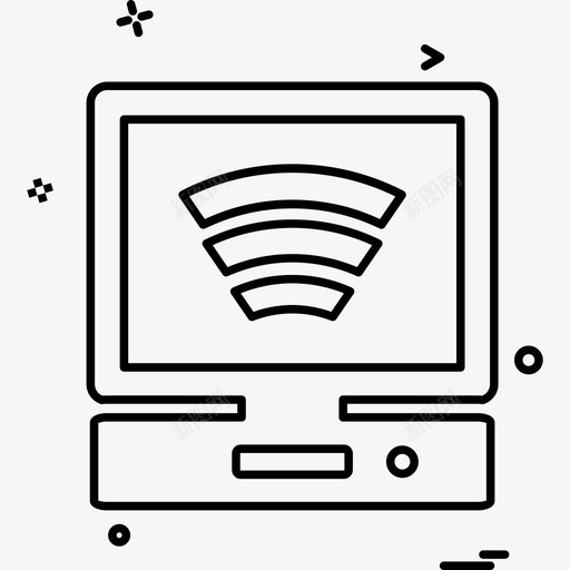 wifi计算机互联网图标svg_新图网 https://ixintu.com wifi 互联网 技术 计算机