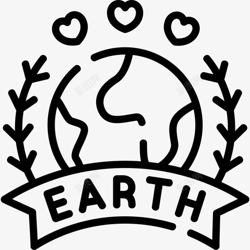 地球日地球母亲日5直系图标svg_新图网 https://ixintu.com 亲日 地球 地球日 母亲 直系