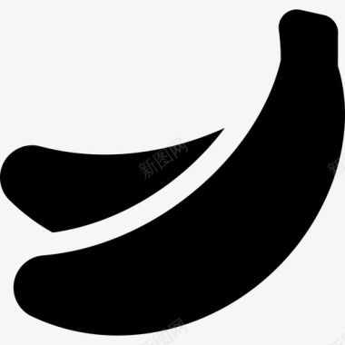 香蕉健康食品39填充图标图标