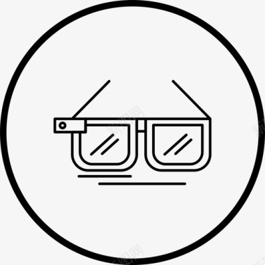 3d眼镜3d电影太阳镜图标图标