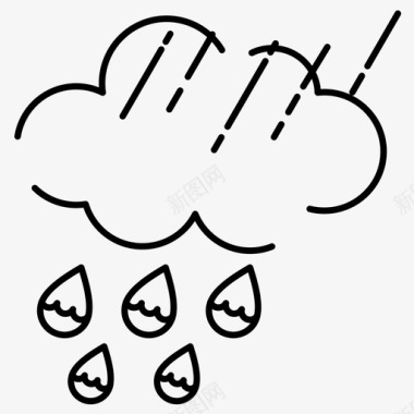 雨云水图标图标