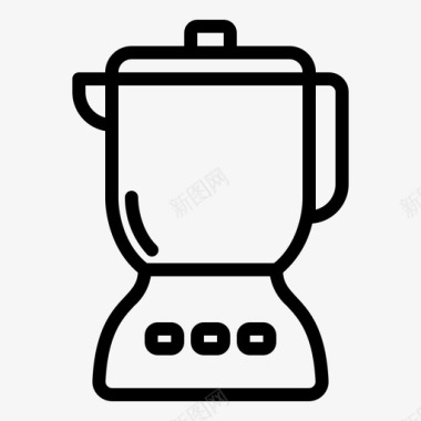 搅拌机果汁厨房图标图标