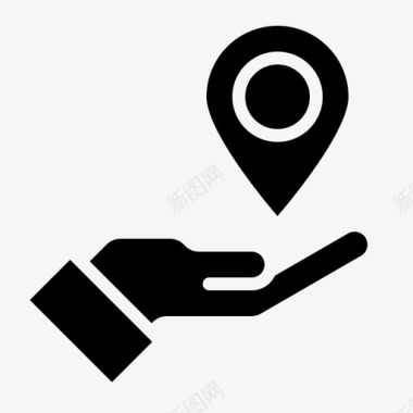 位置导航和地图2填充图标图标