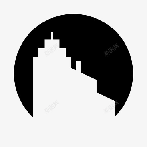 建筑城市大厦图标svg_新图网 https://ixintu.com 城市 塔 塔圆形 大厦 建筑