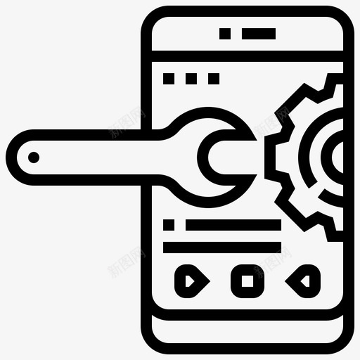 设置功能修复图标svg_新图网 https://ixintu.com mobileapplicationline 修复 功能 工具 系统 设置