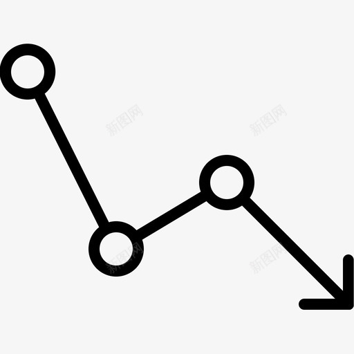 亏损业务图表图标svg_新图网 https://ixintu.com 下跌 业务 亏损 图表 混合 经济