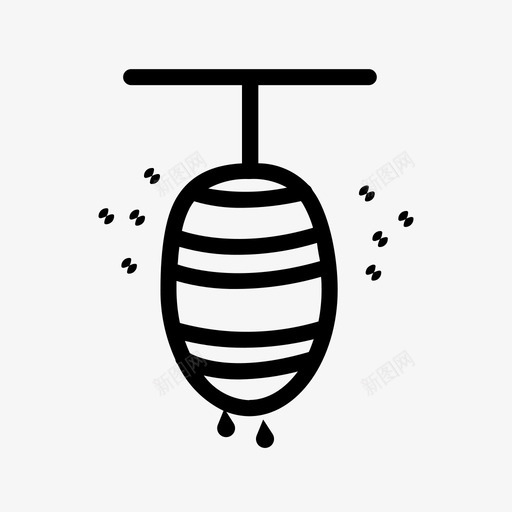 蜂房食品蜂蜜原料图标svg_新图网 https://ixintu.com 原料 蜂房 蜂蜜 食品