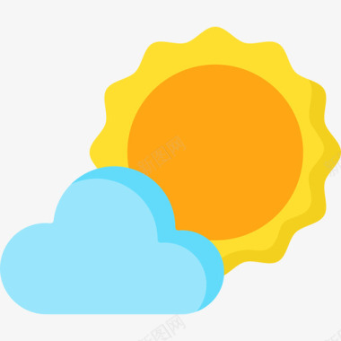 太阳暑假34平淡图标图标