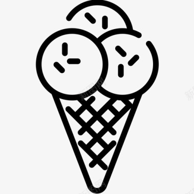 冰淇淋派对庆祝12直系图标图标