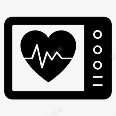 心电图心脏护理心脏健康图标图标