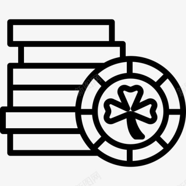 硬币赌场筹码图标图标