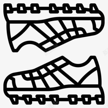 跑鞋跑步28码直线型图标图标