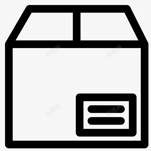 箱交货标签图标svg_新图网 https://ixintu.com set232 交货 包装 标签 粗体 装运