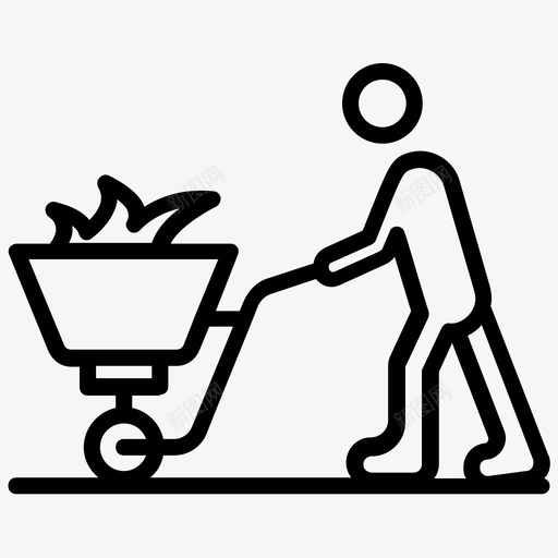污垢清洁花园清洁园艺图标svg_新图网 https://ixintu.com 割草 割草机 园艺 图标 工人 污垢 清洁 花园 草坪