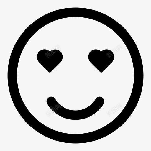 爱表情喜欢图标svg_新图网 https://ixintu.com 喜欢 表情