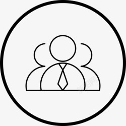 分配线人员管理人员图标图标