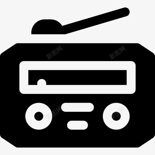 收音机技术79已填充图标svg_新图网 https://ixintu.com 填充 技术 收音机