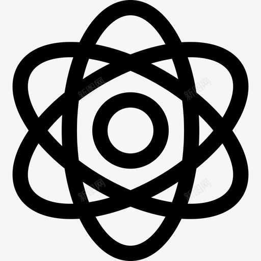 原子核能14线性图标svg_新图网 https://ixintu.com 原子 核能 线性