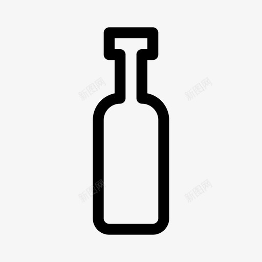瓶子玻璃油图标svg_新图网 https://ixintu.com 厨房用品 橄榄油 油 玻璃 瓶子