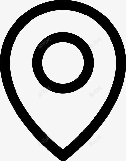 位置地图针定位标记图标svg_新图网 https://ixintu.com 位置 地图 定位 标记