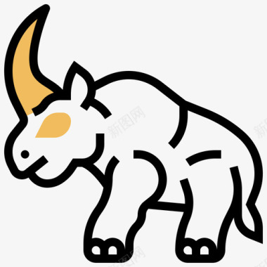 犀牛史前40黄影图标图标