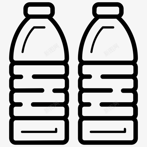 水瓶水饮料图标svg_新图网 https://ixintu.com 暑假 水瓶 矿泉水 饮料