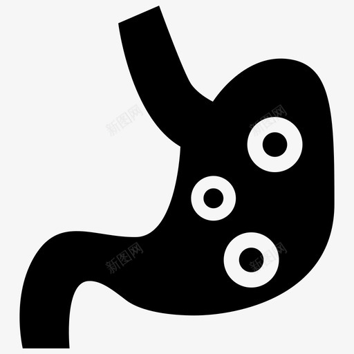 胃身体疾病图标svg_新图网 https://ixintu.com 健康 医疗 疾病 胃痛 身体
