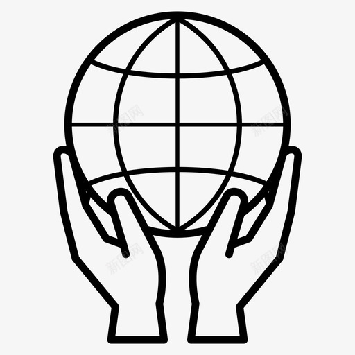 浏览器国际世界图标svg_新图网 https://ixintu.com 世界 国际 浏览器 线图标