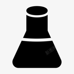 化学化化学锥形瓶实验室图标高清图片