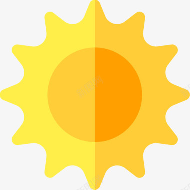 太阳沙漠32平坦图标图标
