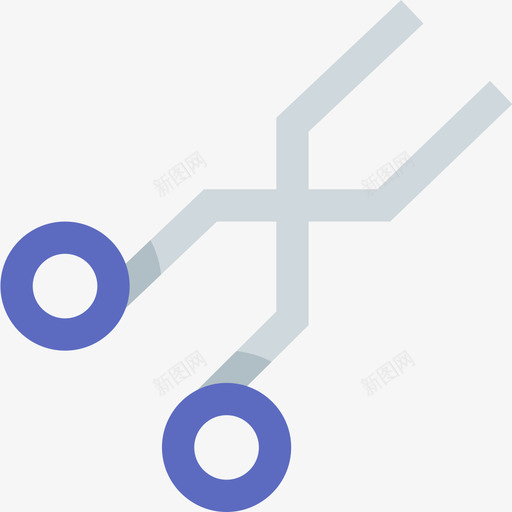 剪刀医用153扁平图标svg_新图网 https://ixintu.com 剪刀 医用 扁平