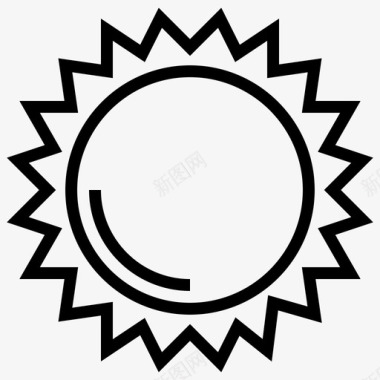 太阳白天热量图标图标