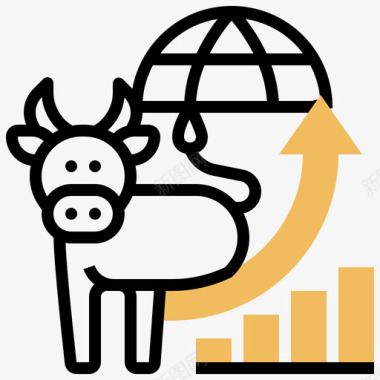 牛市股票投资5黄影图标图标