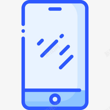 智能手机加密货币81蓝色图标图标