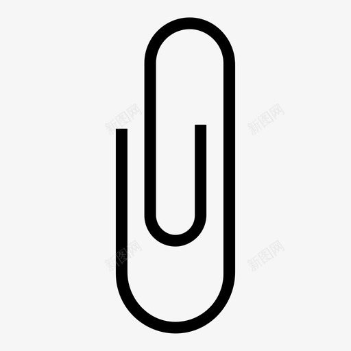 回形针附件针图标svg_新图网 https://ixintu.com 回形针 学校 针 附件