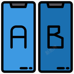 UX1灵敏ux1线性颜色图标高清图片